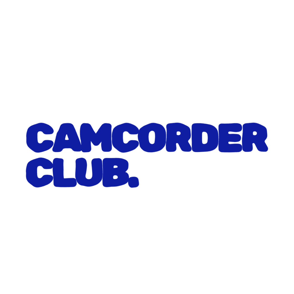 Officieel logo van Camcorder Club, de unieke camcorder verhuurservice voor bruiloften en feesten.