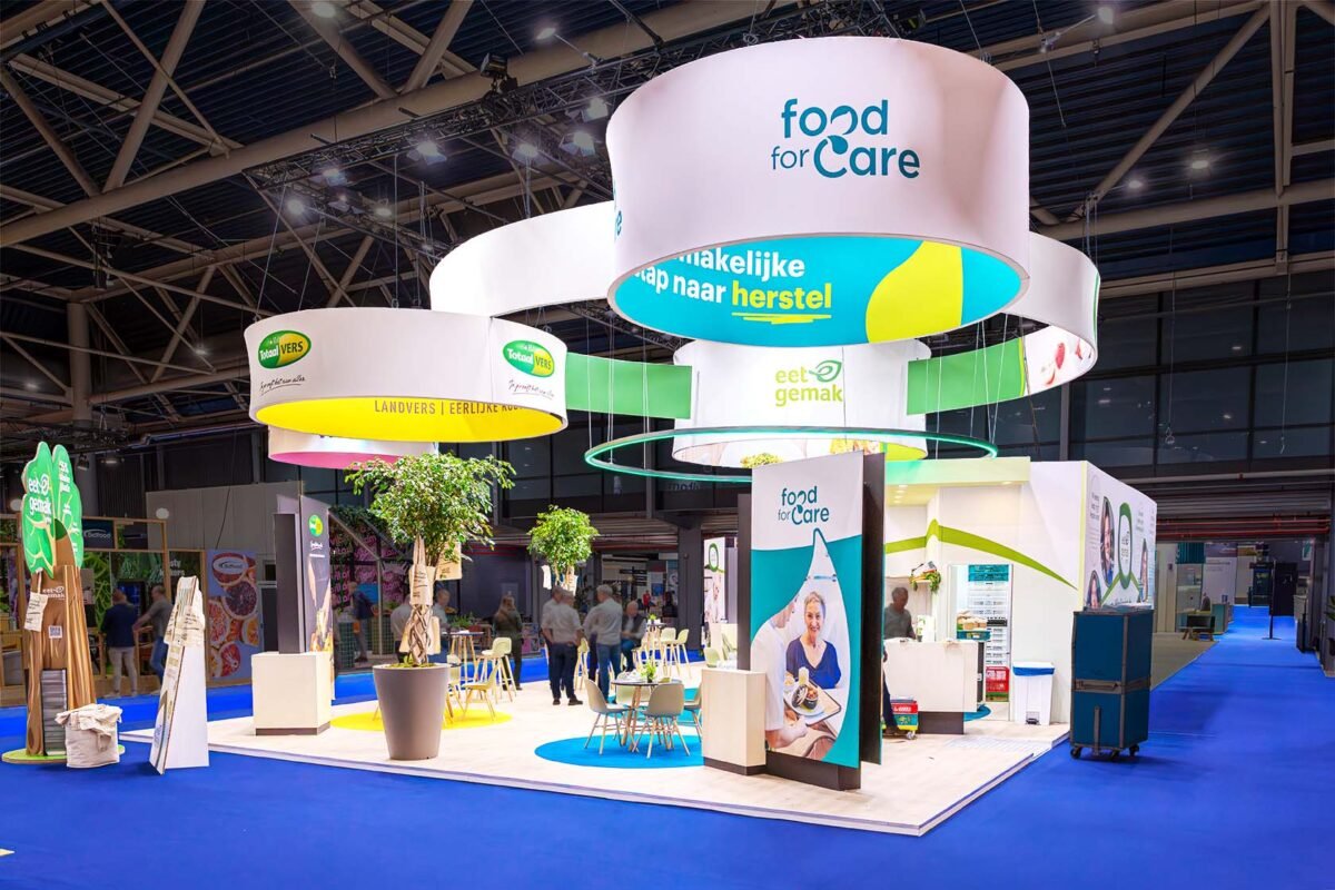 Een moderne en exclusieve maatwerk beursstand gerealiseerd door Eldee Expo Experts